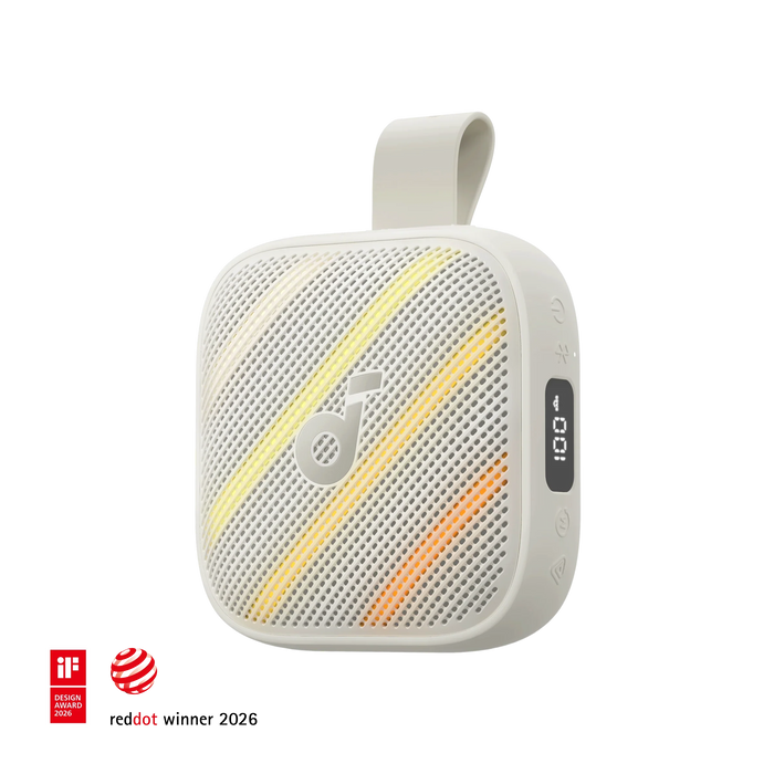 سماعة مكبر صوت محمول ساوندكور بوم 3 أي (Boom Go 3i) بصوت قوي - أبيض من Soundcore
