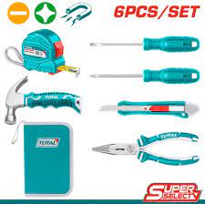 طقم عدة 6 قطع مع شنطة من TOTAL Bashiti Hardware
