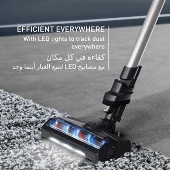 مكنسة كهربائية X PERT 7.6 لاسلكية بوزن 1.2 كيلو و140 واط و45 دقيقة من الاستخدام المتواصل من تيفال