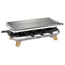 شواية من STONE GRILL / RACLETTE GOURMET FOR 8 مع 8 قوالب مثالية للتجمعات العائلية من تيفال