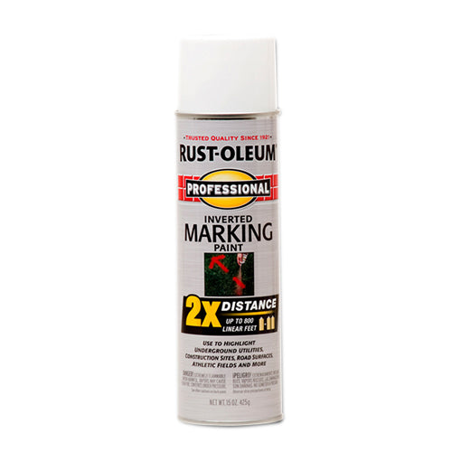 دهان رش علامات وتخطيط مقلوب 2X تغطية 800 قدم خطي بدون فوضى من Rust-Oleum