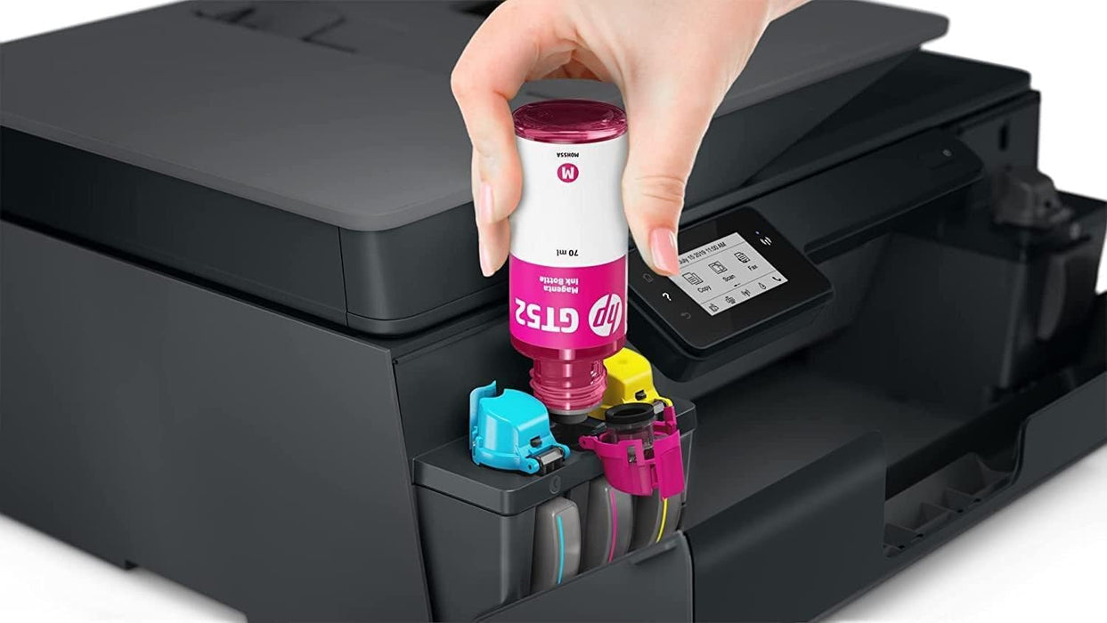 طابعة HP سمارت تانك 615 لاسلكية متعددة الاستخدامات، طباعة ونسخ ومسح ضوئي، تصميم مدمج.