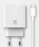 مجموعة شاحن 2 USB-A (EU) وكابل Type-C 1م، مقاوم للحريق ومناسب للسفر من Mcdodo