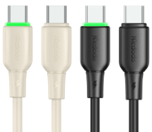 كابل Type-C إلى Type-C بقدرة 65 واط وطول 1.2 متر مع ضوء LED من Mcdodo