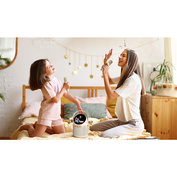 ميكروفونين كاريوكي محمولين فيليبس بجودة صوت ممتازة وعمر بطارية طويل