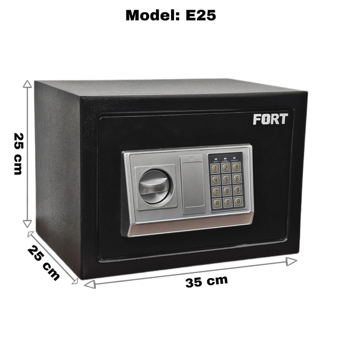 خزنة E25 المدعوم بالبطارية بوزن 6.5 كجم ومقبض يدوي مع ضمان عام