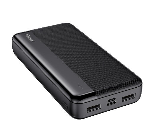 باور بانك مزدوج USB بسعة 20000 مللي أمبير مع مدخلات متعددة وشحن سريع من Mcdodo