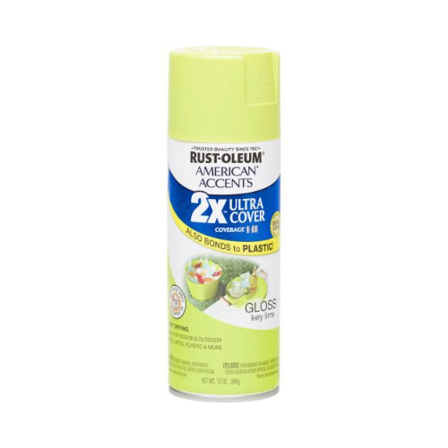 دهان رش 2X للبلاستيك أخضر لايم سريع الجفاف من RUST-OLEUM