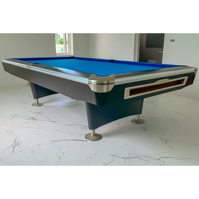 طاولة بلياردو 8-قدم Petra Gold Crown برخام طبيعي وقماش MG 700 عالية الجودة
