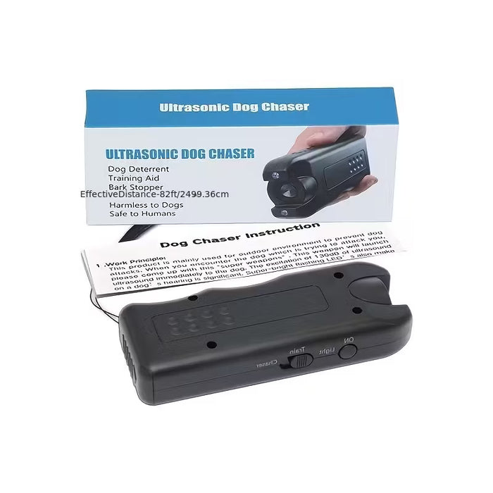 مطارد الكلاب بالموجات فوق الصوتية - فعال حتى 24.99 متر وآمن للتدريب