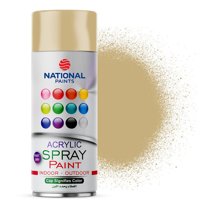 Spray paint golden chrome effect - National 
