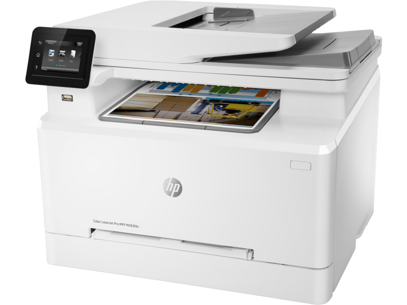 طابعة HP COLOR LASER JET MFP M283FDN طباعة ملونة عالية الجودة وواجهة سهلة الاستخدام