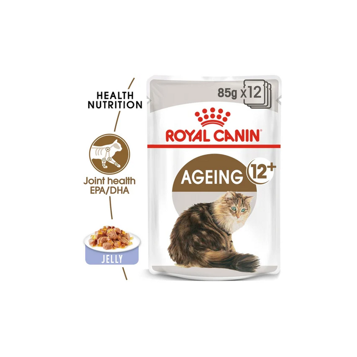 طعام رطب هلام للقطط 12+ سنوات، 12×85غ من ROYAL