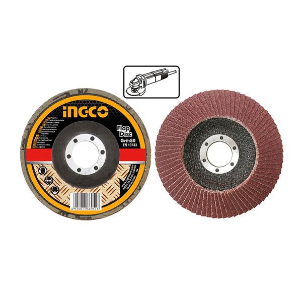 قرص سنفرة فلاب (Flap Disc) انكو 115 ملم P40 للحديد والفولاذ