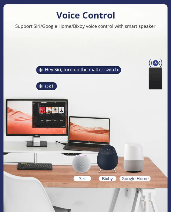 مفتاح ذكي رباعي- Zigbee Mesh-Zemismart  - US Type - اسود