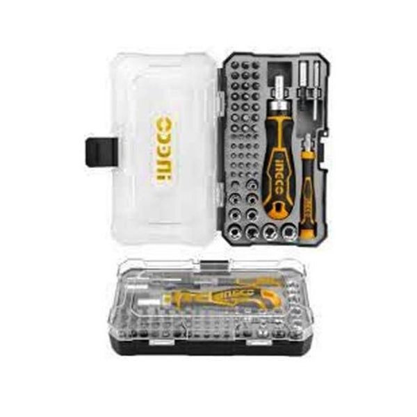 حقيبة رؤوس مفكات وبراغي انكو 55 قطعة