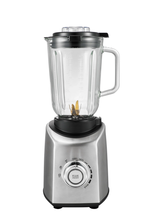 خلاط سونا 1500 واط ستيل سعة 1.5 لتر مع مطحنة و شفرة تيتانيوم ووعاء زجاجي