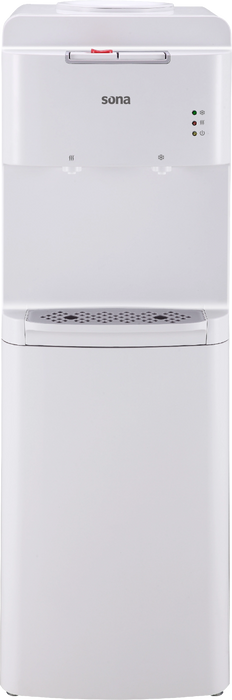 كولر مياه سونا كبسات عدد 2 مع قفل امان للمياه الساخنة لون ابيض