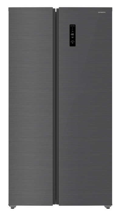 ثلاجة سكاي وورث 541 لتر جانبية تبريد نوفروست A++ لون رمادي إنوكس