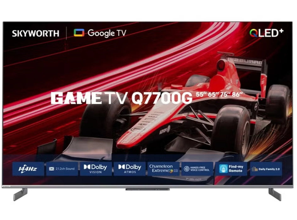 شاشة سكاي وورث QLED 55 بوصة بدقة 4K مع معدل تحديث 144 هرتز