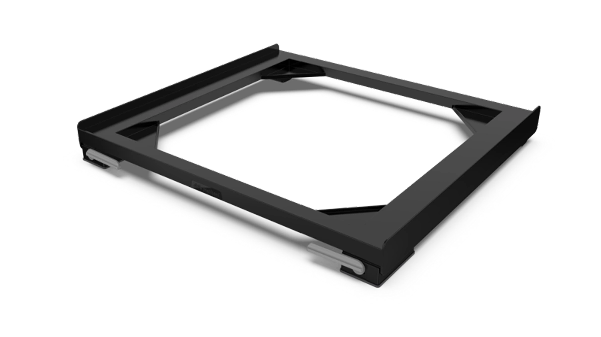 قاعدة بعجلات مع مكابح للغسالات والمجففات  صناعة إيطالية تتحمل حتى 250 كجم