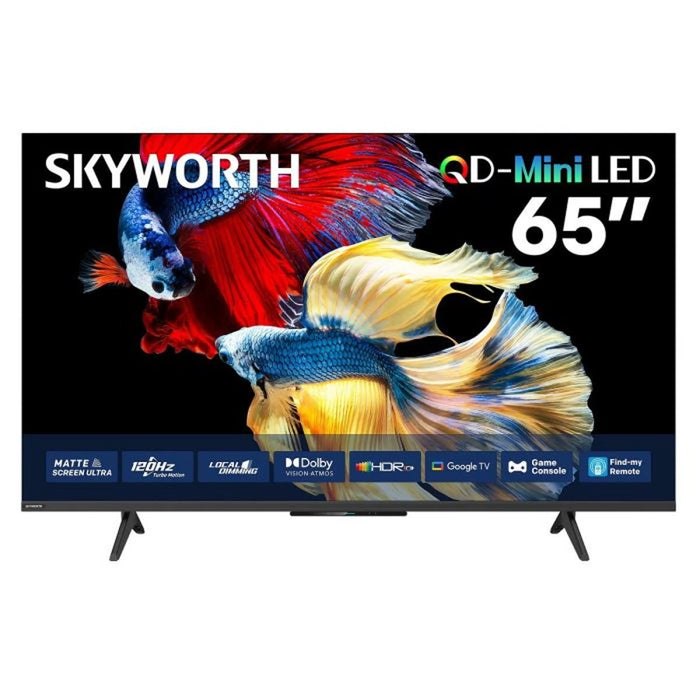 شاشة سكاي وورث 65 إنش Mini LED سمارت 4K QLED بعناية للعين ودعم HDR10+