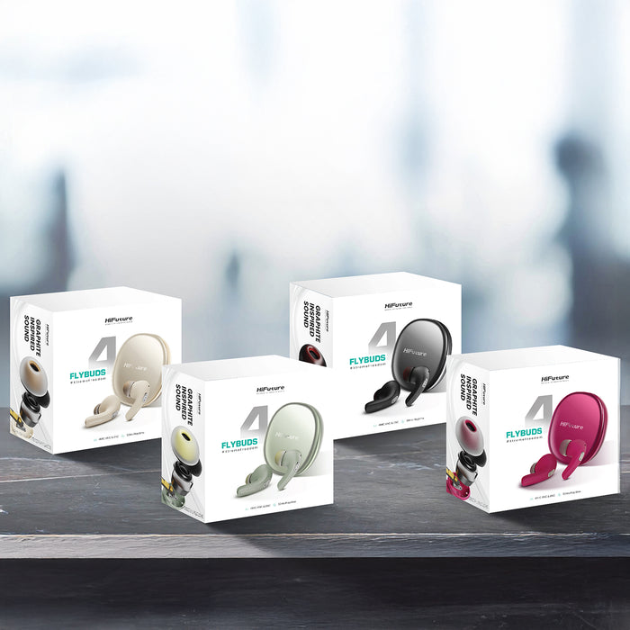 سماعات لاسلكية فلاي بودز 4 (FlyBuds 4 ANC) مع إلغاء الضوضاء وبطارية 35 ساعة من HiFuture