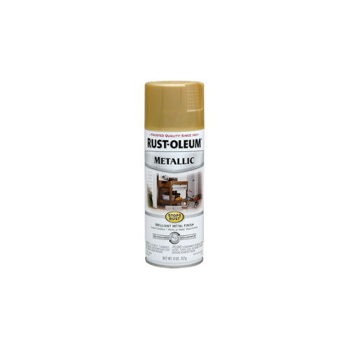 دهان رش ميتاليك معدني ذهبي مقاوم للتآكل لمظهر فاخر من Rust-Oleum