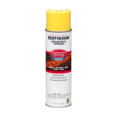 دهان رش تخطيط صناعي باللون الأصفر الفاقع سريع الجفاف من Rust-Oleum