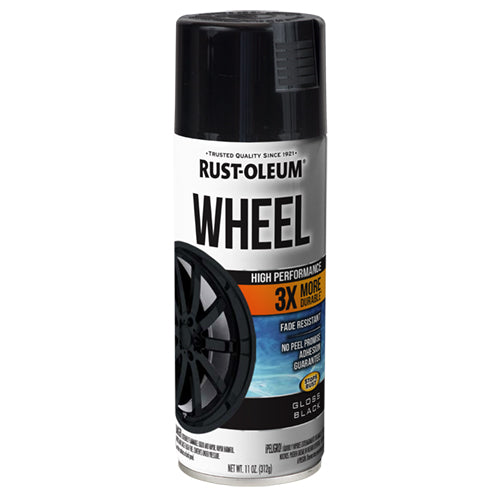 دهان رش جنوط 3X أسود لامع لحماية جنط السيارة RUST-OLEUM