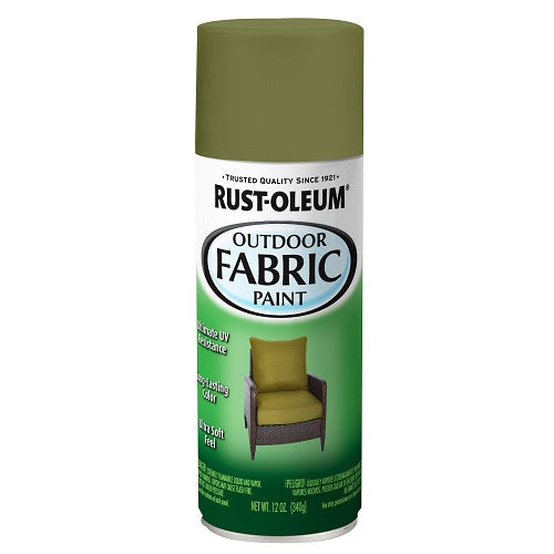 دهان رش للأقمشة الخارجية لون أخضر زيتوني سعة 12 أونصة من Rust-Oleum