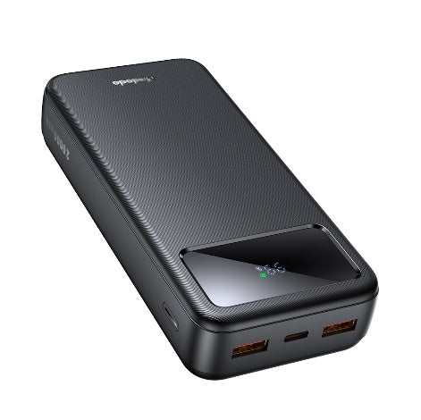 باور بانك 20000mAh مع شاشة LED كبيرة، شاحن سريع 4 في 1 يدعم PD وQC وSCP وVOOC من Mcdodo