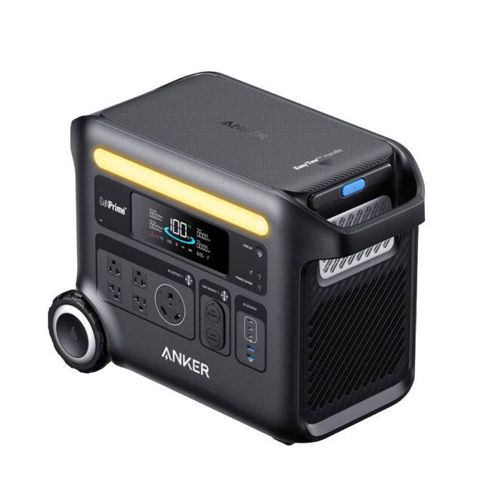 محطة طاقة محمولة Solix F2600 ببطارية LiFePO4 وعمر 10 سنوات من Anker