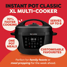 قدر ضغط كهربائي XL سعة 7.1 لتر، سريع وسهل التحضير، 1000 - 1200 واط من Instant Pot