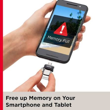 فلاشة وحدة تخزين سانديسك ألترا دوال درايف m3.0 مزدوجة 64 جيجابايت بمنفذ Micro-USB و USB 3.0 بسرعة 150MB/s