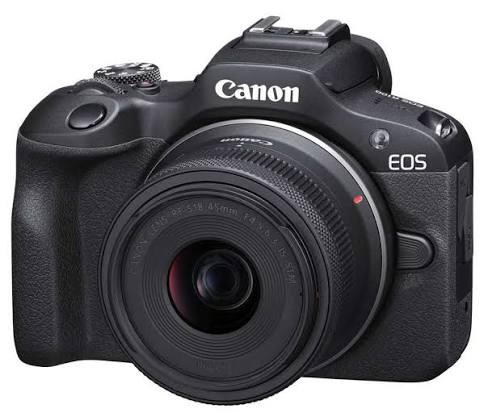 كاميرا كانون EOS R100 بدقة 24.1 ميجابيكسل وتصوير فيديو 4K سهلة الاستخدام وتصميم مدمج