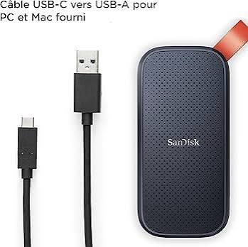 هارديسك محمول سانديسك اس اس دي 1 تيرابايت خارجي ببرمجيات محدثة وسرعة 800MB/s