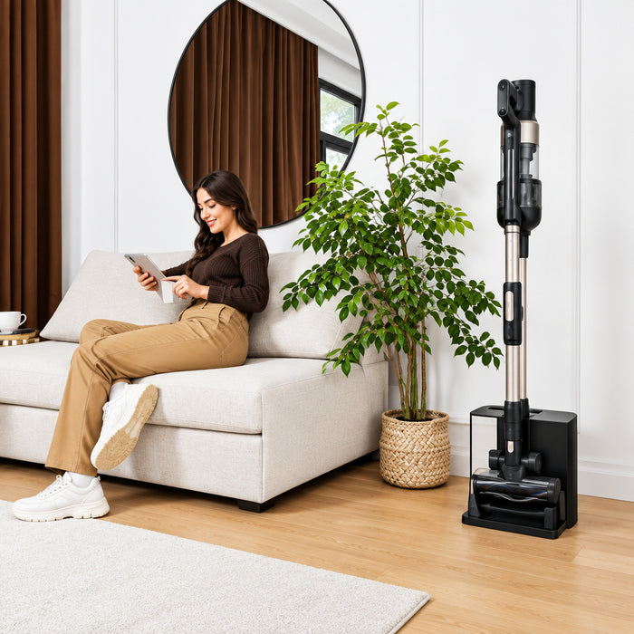 مكنسة عمودية لاسلكية كونغا روكستار 5500 (Conga Rockstar 5500 Hurricane) بقدرة 700 واط وبطارية 90 دقيقة من Cecotec