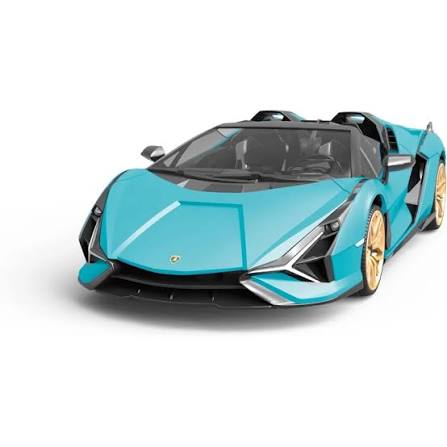 سيارة RW لامبورجيني سيان رودستر بطارية 7.2 فولت بتصميم واقعي مقاوم للصدمات
