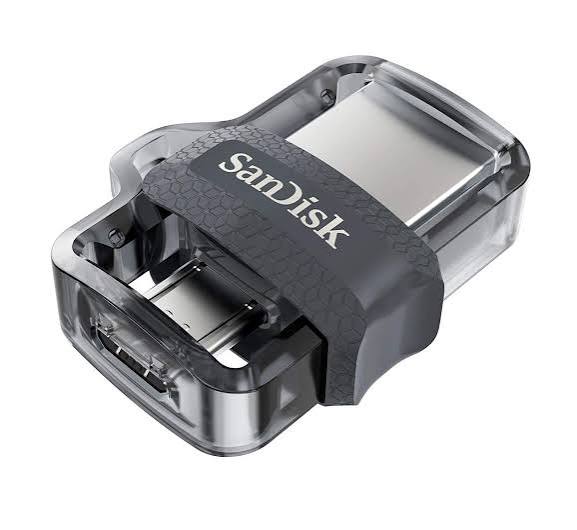 فلاشة وحدة تخزين سانديسك ألترا دوال درايف m3.0 مزدوجة 64 جيجابايت بمنفذ Micro-USB و USB 3.0 بسرعة 150MB/s