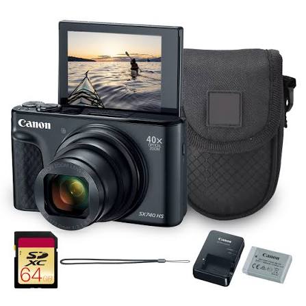 كاميرا كانون باور شوت SX740 HS لايت إديشن، 20.3 ميجابكسل، زووم 40x، فيديو 4K، واي فاي وبلوتوث