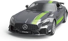 سيارة تحكم عن بعد مرسيدس AMG بحجم 1:16 بتردد 24 جيجاهرتز، 4 قنوات، بأضواء مشرقة وبطاريات 5AA