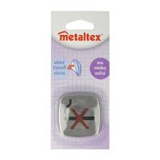 لوحة لاصقة ممنوع التدخين ستانلس ستيل مقاس 5x5 سم من Metaltex