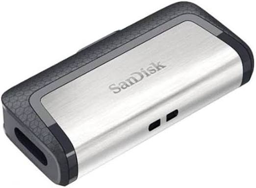 فلاشة وحدة تخزين سانديسك ألترا دوال درايف مزدوجة 64 جيجابايت بمنفذ USB Type-C و Type-A بسرعة 150MB/s من SanDisk