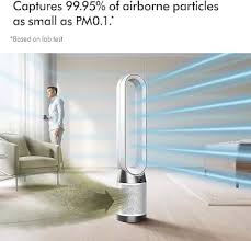 منقي هواء ومروحة تبريد دايسون بيوريفاير كول جين1 TP10 بفلتر HEPA باللون الأبيض من Dyson