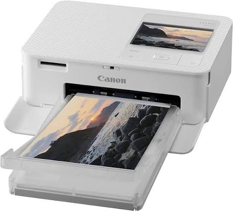 طابعة كانون سيلفي CP1500 أبيض، 100×148 مم، طباعة سريعة ملونة تدوم 100 عام