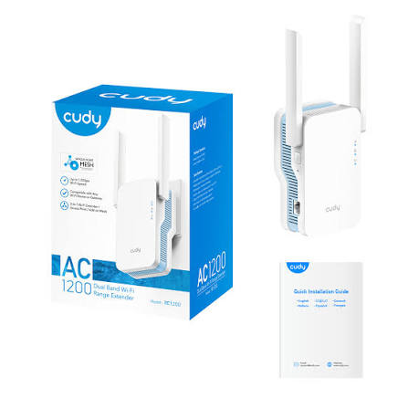 مقوي واي فاي AC1200 بسرعة 867 و300 ميجابت/ثانية مع Cudy Mesh