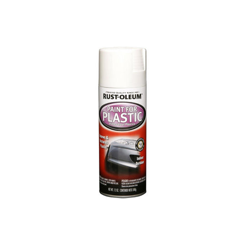 دهان رش بلاستيك أبيض لامع 12 أونصة من RUST-OLEUM