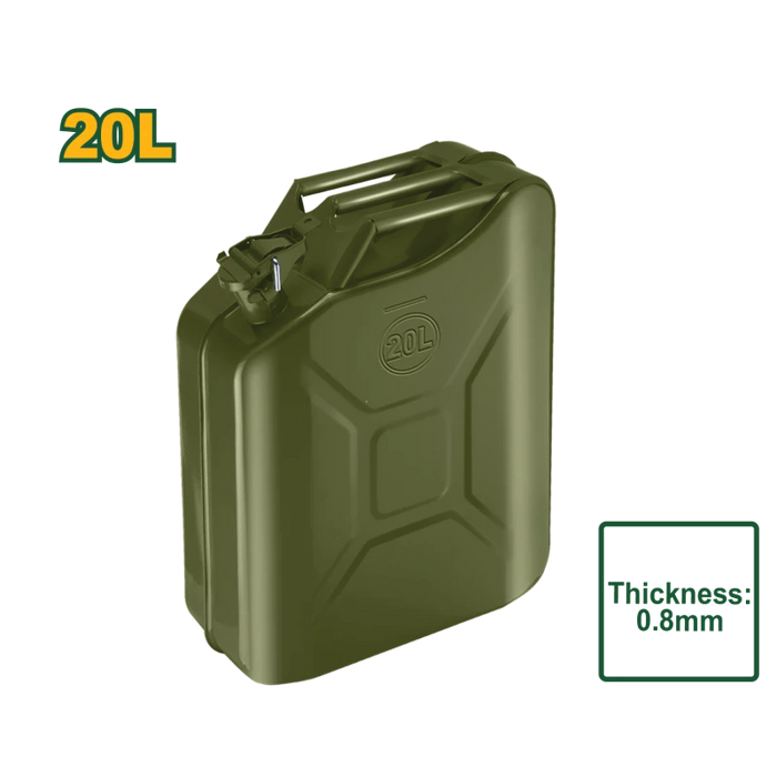 جالون معدني ثقيل 20 لتر من Jadever مع قفل آمن وهيكل فولاذي سميك