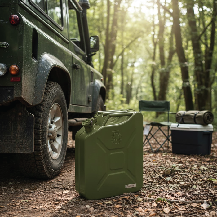 جالون معدني ثقيل 20 لتر من Jadever مع قفل آمن وهيكل فولاذي سميك